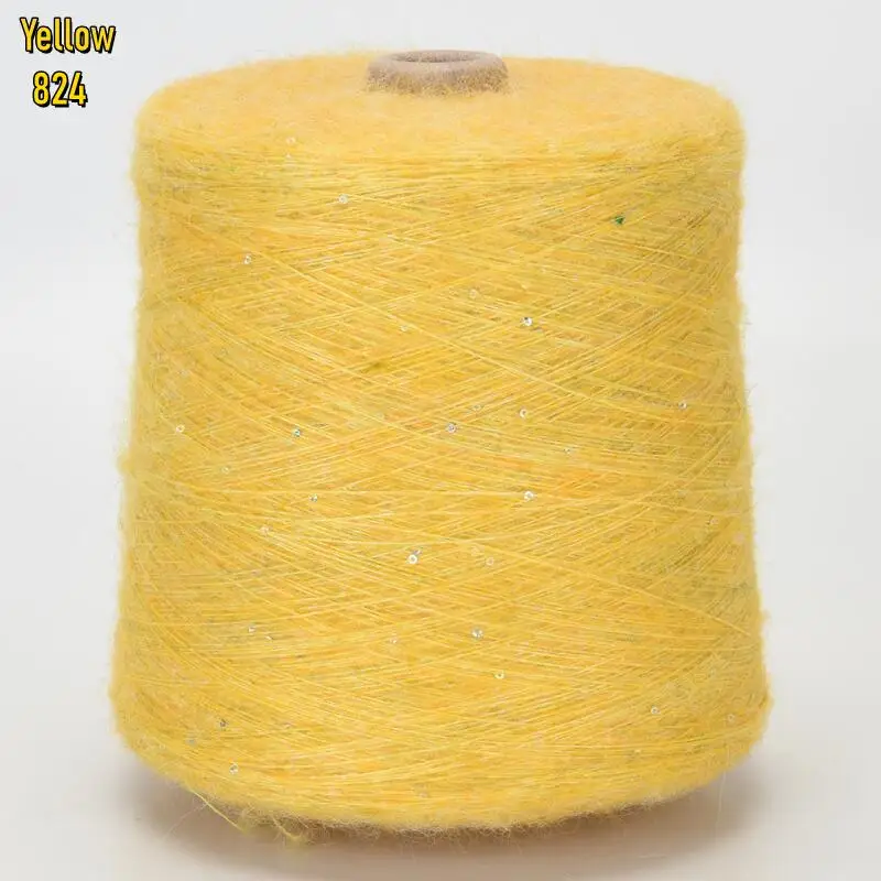 пряжа 50g/Ball / Mohair Sequins Yarn DIY Knitting Wool Sweaters, coats, socks, hats yarn - Image 2