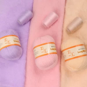 5set* 50+20g/set Long Plush Mink Cashmere Yarn Fine Quality knitting yarn For Woman Cardigan Scarf Suitable пряжа