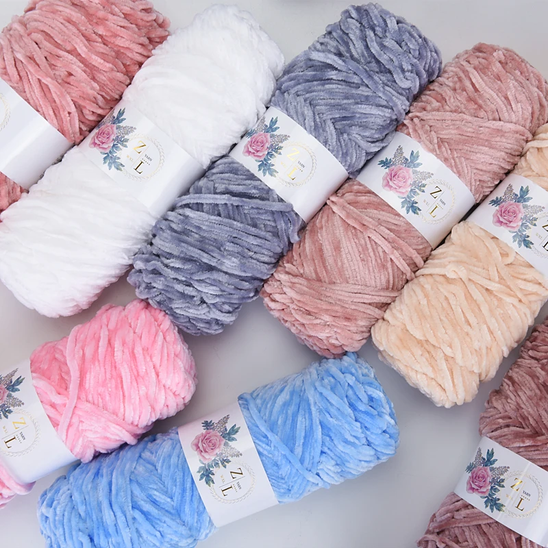 Velvet yarn Soft protein Cashmere Yarn silk wool baby Yarn crochet knitting Yarn cotton baby wool DIY sweater - Image 4