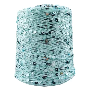 200Colour пряжа 200g 600M 100% cotton yarn 6mm+3mm special Sequin yarn DIY garment accessories Rag doll Knitting yarn