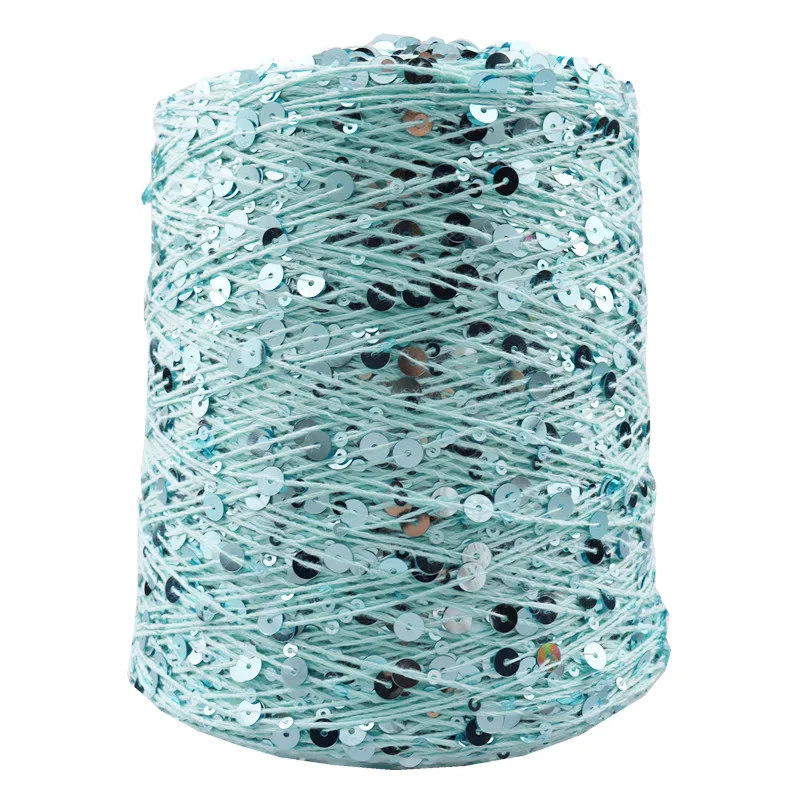 1-88 Colour пряжа 200g 600M 100% cotton yarn 6mm+3mm special Sequin yarn DIY garment accessories Rag doll Knitting yarn - Image 4