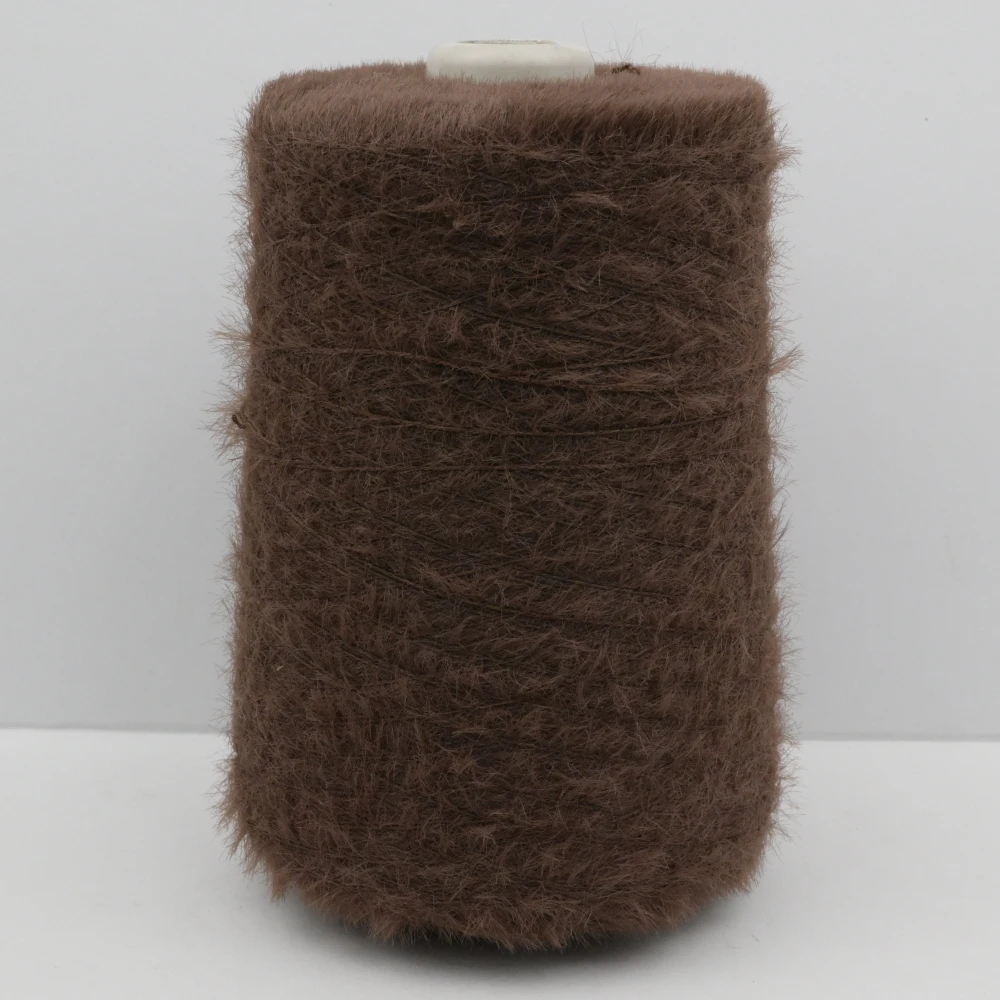 500g 3500 metre 1CM Imitation Rabbit Mink hair nylon yarn DIY Hand knitted winter warm Sweater Hat Doll scarf пряжа Yarn - Image 4