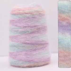 100 g 64 Colour Rainbow Angola Amorous Mohair Wool Yarn Plush Fine Wool Crochet Hand Knitting yarn DIY FOR sweater blanket
