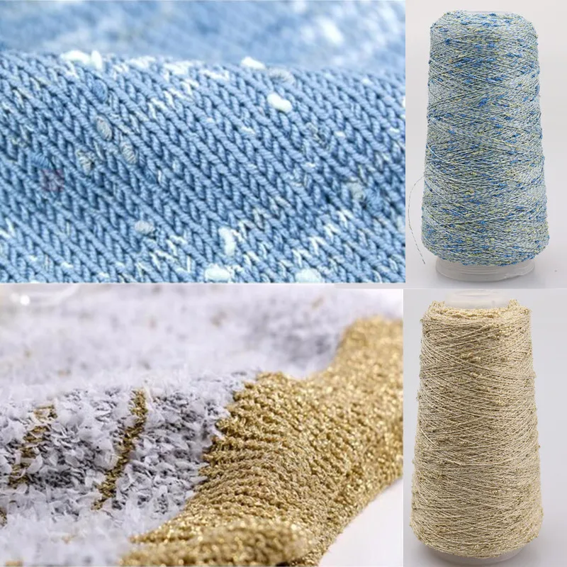 NEW 50g About 500 -1000 meters Lurex Water bead DIY Knitting Accessories Knot Yarn Handmade crochet sweater woolen toys пряжа - Image 2