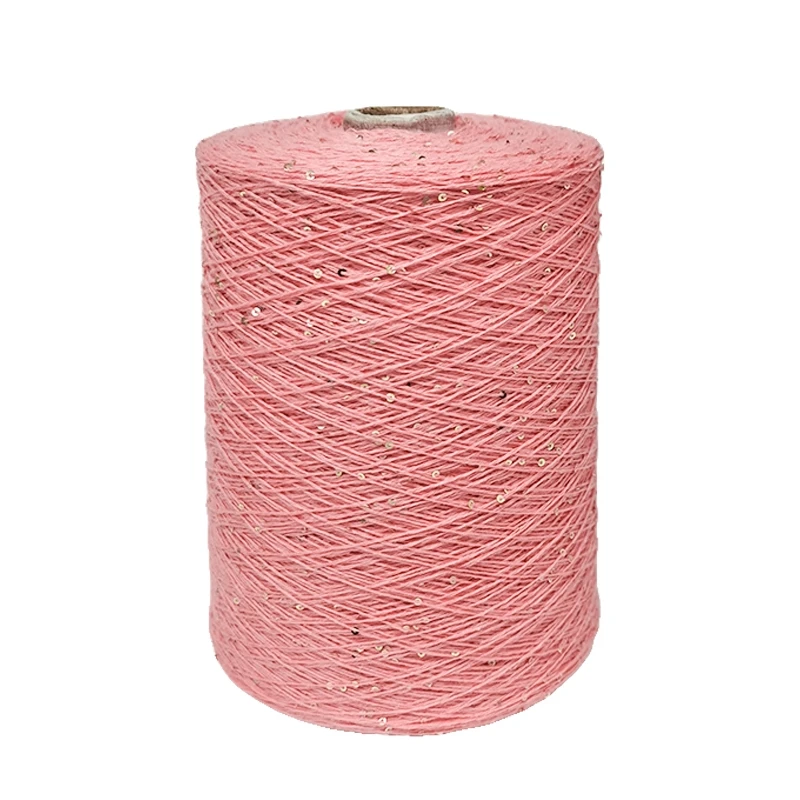 Блэк пряжа 100g 800M 2mm Sequin cotton yarn DIY Knitted decoration Hand crochet KNITTING YARN - Image 2