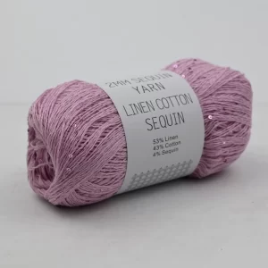 50g 400M 2mm Sequin Linen cotton yarn DIY Knitted decoration Hand crochet KNITTING YARN