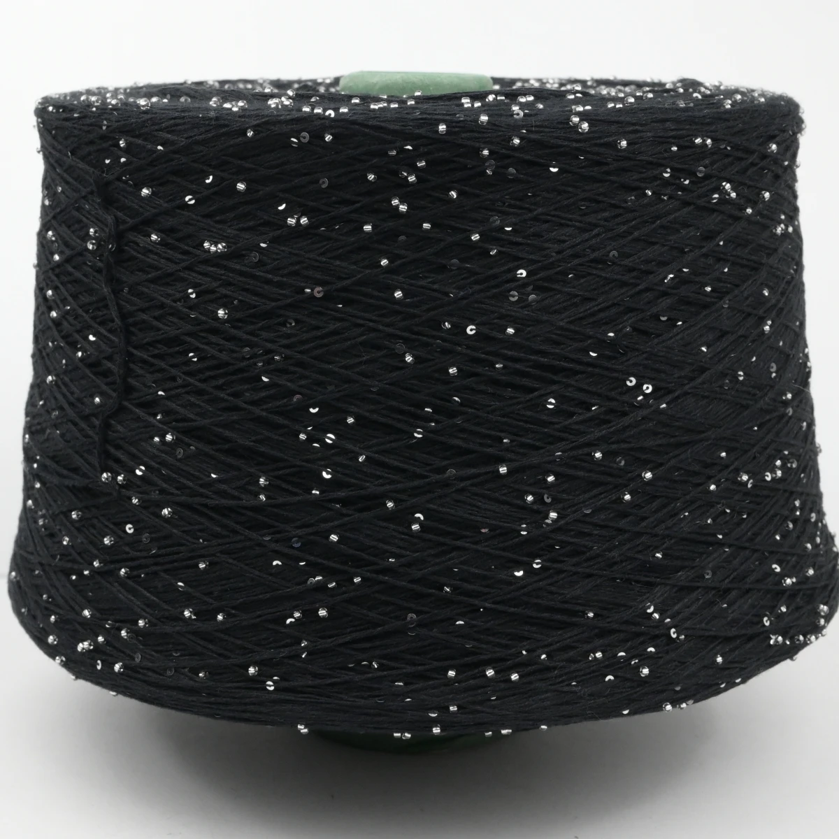 500g 2100M 2mm Sequin & Bead cotton yarn DIY Knitted decoration Hand crochet KNITTING YARN - Image 2