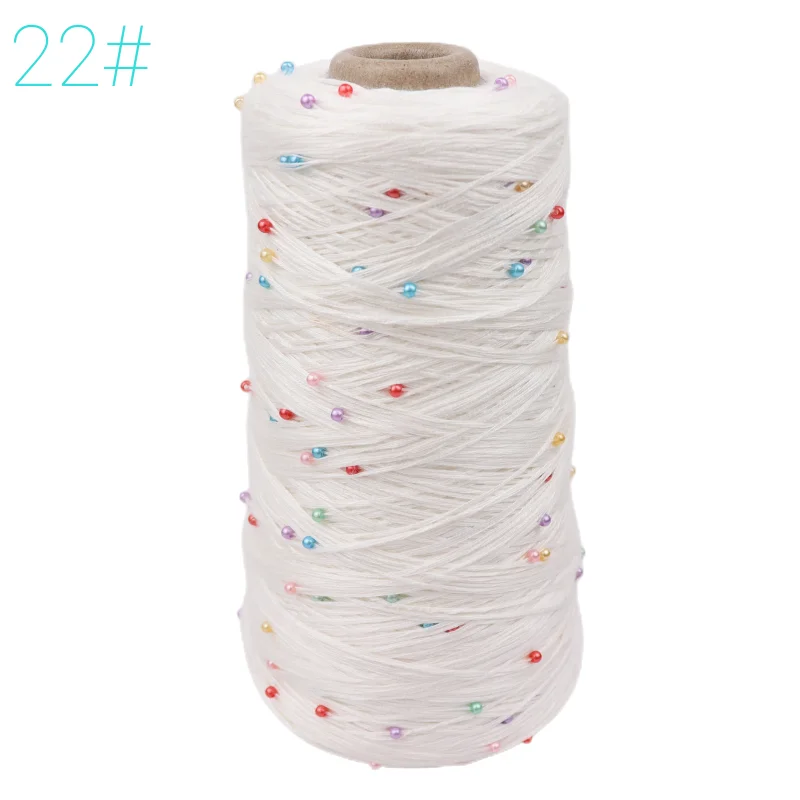 66 Colour пряжа 330-350g 1000M Summer Mercerized cotton yarn pearl bead yarn DIY hand woven Rag doll knitting wool blanket - Image 2