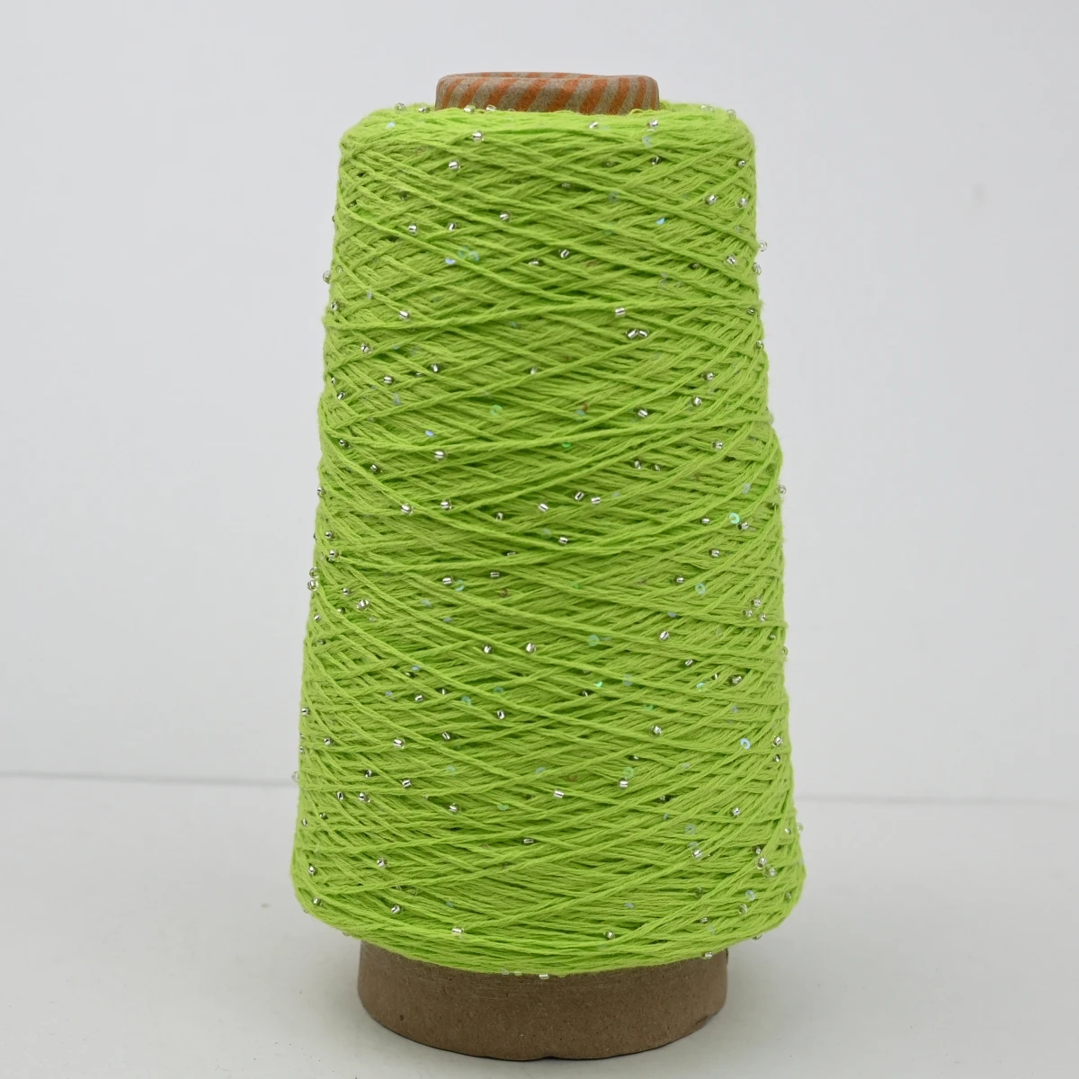 200g 840M 2mm Sequin & Bead cotton yarn DIY Knitted decoration Hand crochet KNITTING YARN