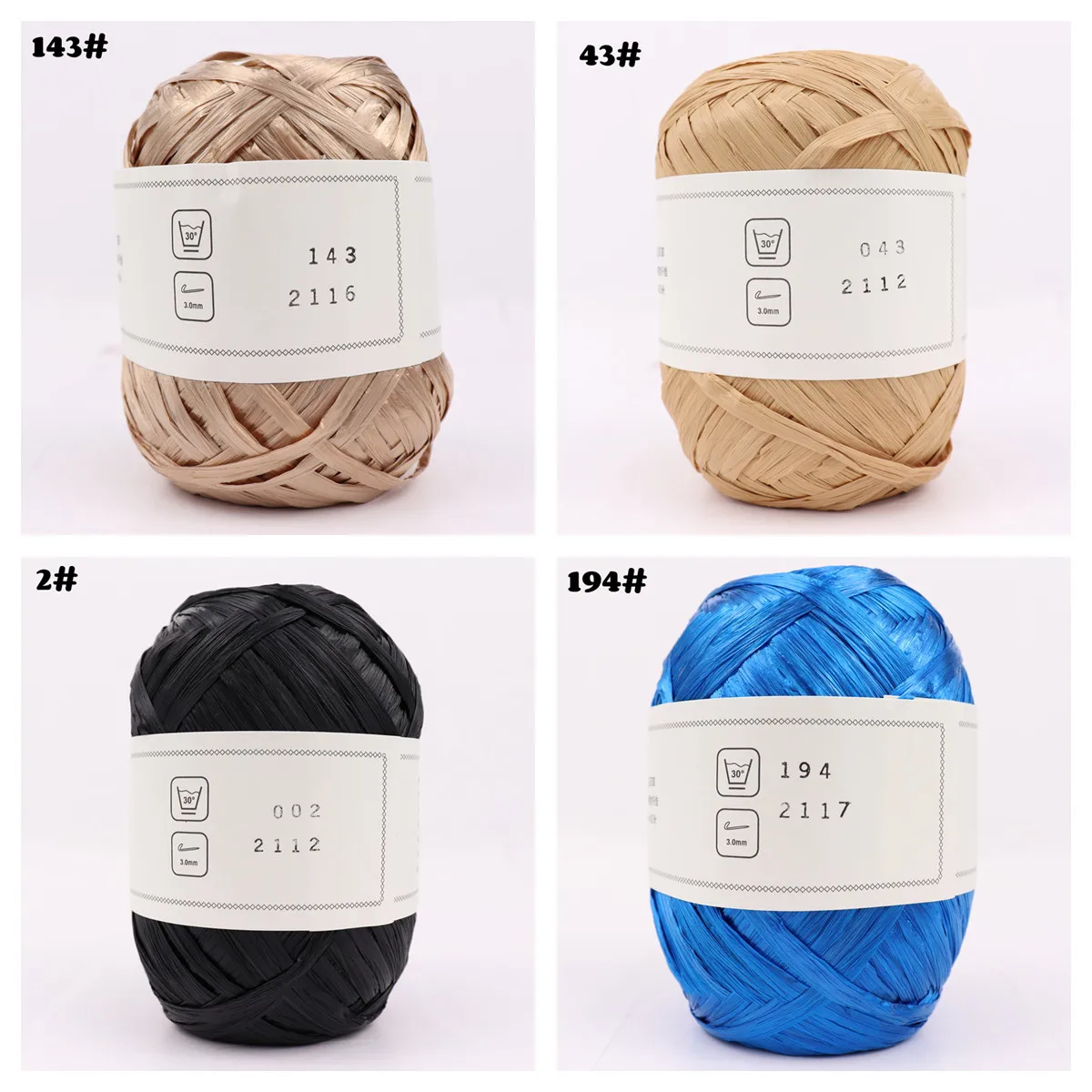 40g / 80M / Ball Summer 100% Natural Fiber RAFFIA Yarn DIY hand knitting For Beach Sun Cotton Straw Hat Bag Shoes Yarn Knitting - Image 6