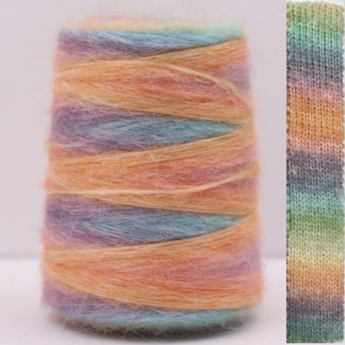 100 g 64 Colour Rainbow Angola Amorous Mohair Wool Yarn Plush Fine Wool Crochet Hand Knitting yarn DIY FOR sweater blanket - Image 3