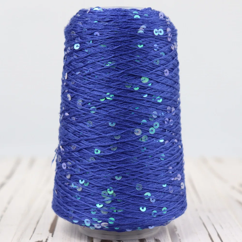 New Colour 100g 3mm Sequin cotton yarn Especially sturdy yarn пряжа DIY Knitted Hand crochet KNITTING - Image 3
