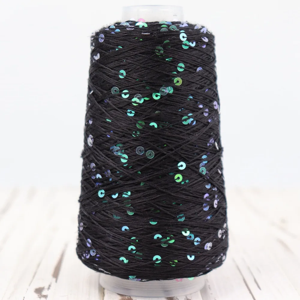 New Colour 100g 3mm Sequin cotton yarn Especially sturdy yarn пряжа DIY Knitted Hand crochet KNITTING - Image 2