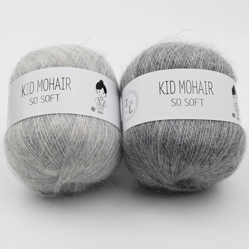 50g 640 meters South Africa Kid Silk mohair Yarn For Hand knitted Thin Sweater knit shirt DIY Knitting Yarn - Image 2