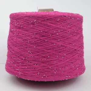 500g 2100M 2mm Sequin & Bead cotton yarn DIY Knitted decoration Hand crochet KNITTING YARN