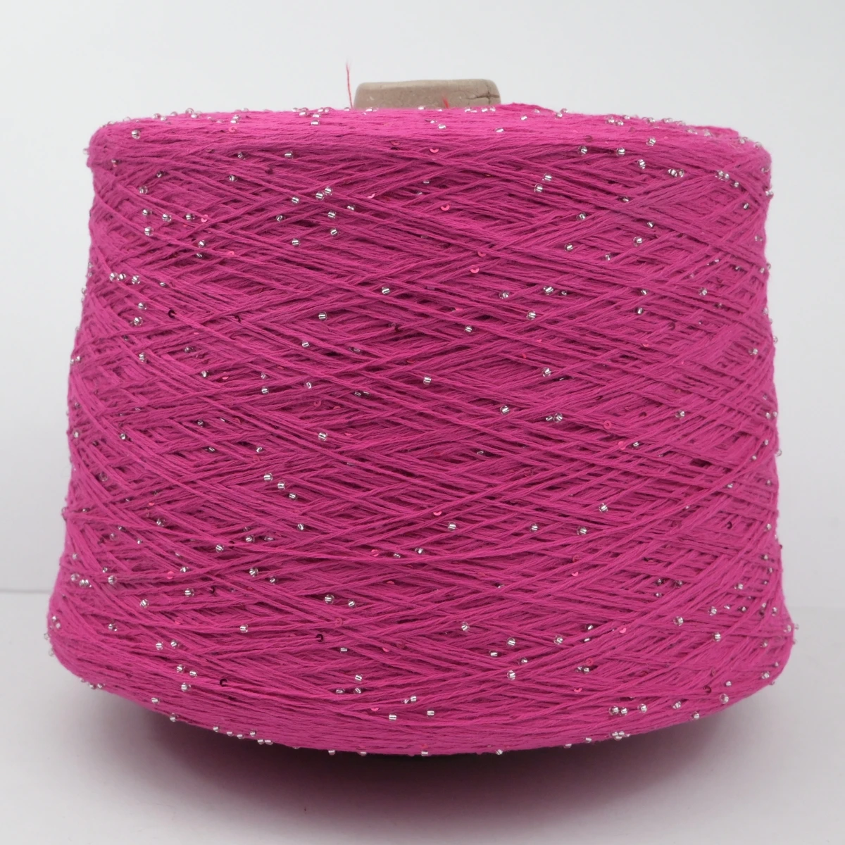 500g 2100M 2mm Sequin & Bead cotton yarn DIY Knitted decoration Hand crochet KNITTING YARN