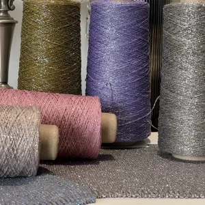 100g 600M Bright silk Lurex Hollow yarn DIY Hand knitted doll, bag Hat Gold Pure Silver Fabric Metallic Knitting yarn