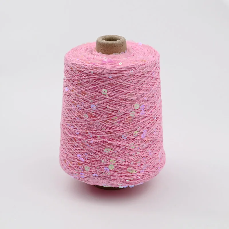 100g 300M Pure Cotton yarn 3MM+6MM NEW Color Special Sequin yarn DIY garment accessories Rag doll Knitting yarn пряжа - Image 2