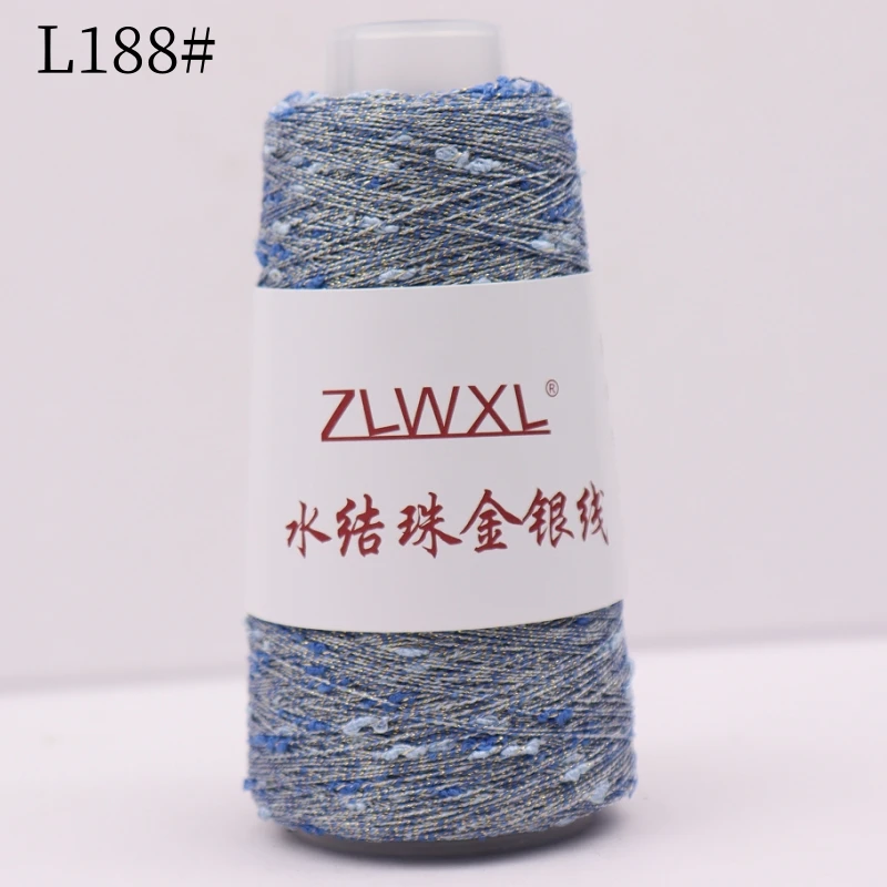 50g About 500 -1000 meters Lurex Water bead DIY Knitting Accessories Knot Yarn Handmade crochet sweater woolen toys пряжа - Image 3