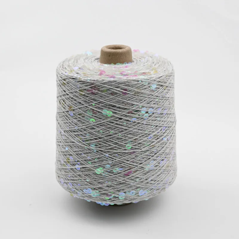 100g 300M Pure Cotton yarn 3MM+6MM NEW Color Special Sequin yarn DIY garment accessories Rag doll Knitting yarn пряжа