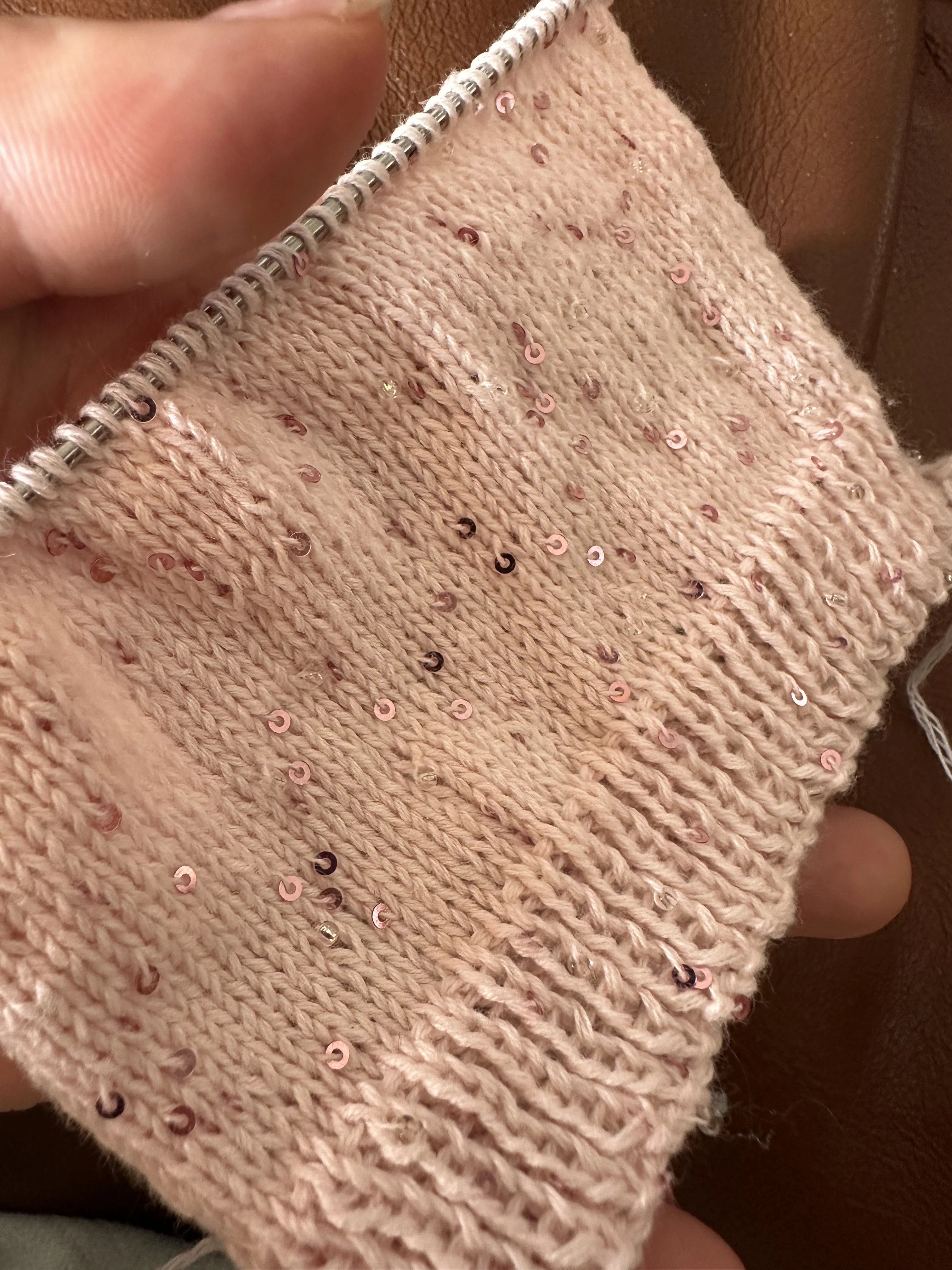 100g 420M 2mm Sequin & Bead cotton yarn DIY Knitted decoration Hand crochet KNITTING YARN - Image 6