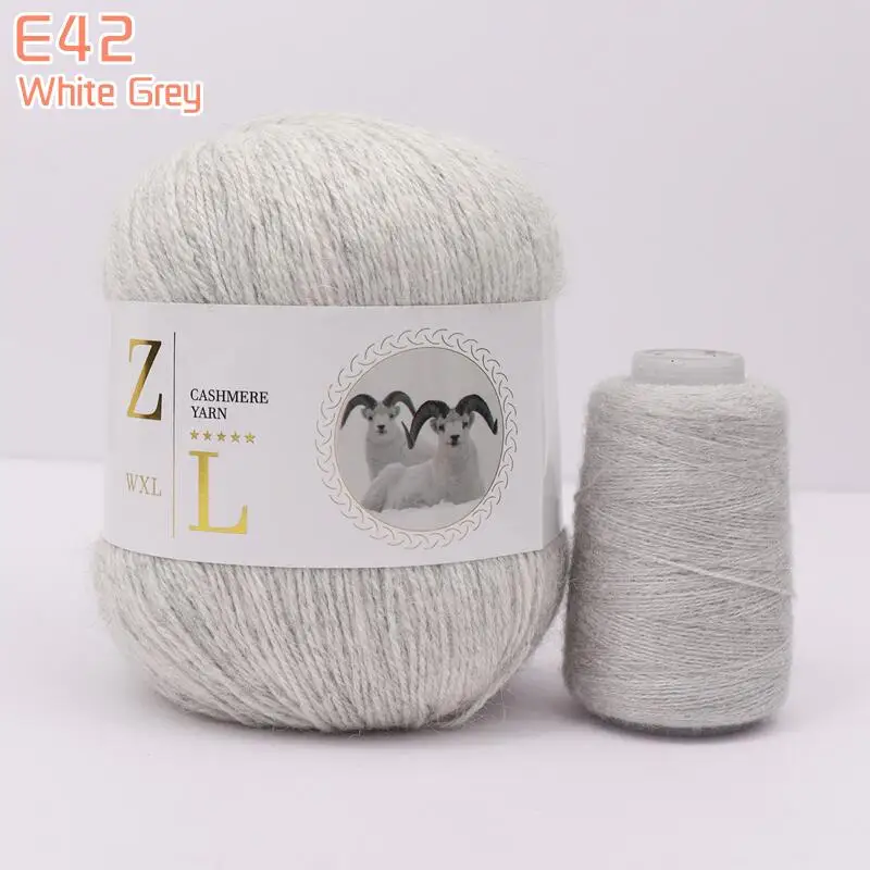 50g+20g пряжа Yarn DIY Knitting cashmere socks For Women's sweater Baby Hat. Scarf hand knitting Wool Yarn - Image 5