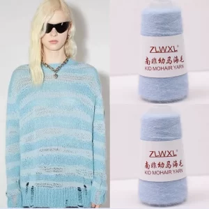 50g 650 meters South Africa Kid Silk mohair Yarn For Hand knitted Thin Sweater knit shirt DIY Knitting Yarn