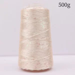 150 Colour 3500M /500g Summer ice silk yarn special 3MM Sequin yarn DIY hand woven Rag doll knitting wool blanket пряжа
