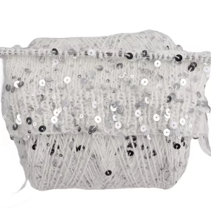 пряжа 500g 1100M Plush Angora rabbit hair Yarn 3mm+6mm Sequins DIY knitting Christmas Sweater Hat Scarf Decoration Wool Yarn