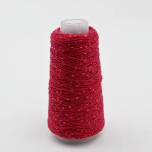 New 2mm sequin cotton yarn 50g More glitter knitting yarn used for DIY hand icrafts weaving hat blankets пряжа