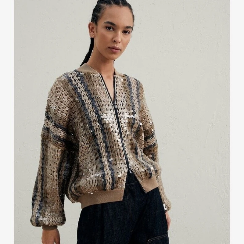 200 Colour 500g /1500M 100% cotton yarn 6mm+3mm special Sequin yarn DIY garment accessories Rag doll Knitting yarn пряжа - Image 3