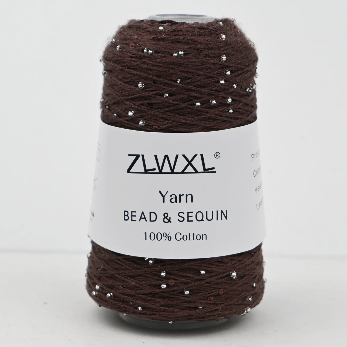 100g 420M 2mm Sequin & Bead cotton yarn DIY Knitted decoration Hand crochet KNITTING YARN - Image 2