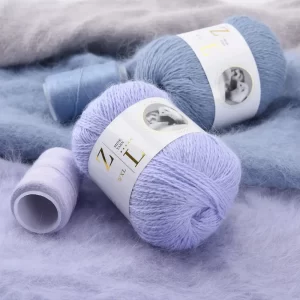 50g+20g Partner / Set Super High Quality Graded Yarn Long Mink Yarn DIY Knitting For Woman Sweater Baby Scarf Hat пряжа Yarn