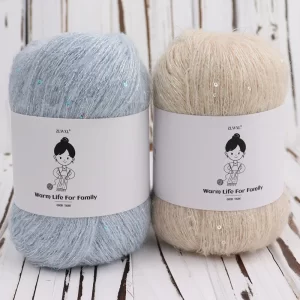 50g/Ball Sequins Mohair gold silver silk Sequin Yarn DIY Hand Knitting FOR woman Baby Thin sweater knit shirt scarf Hat Yarn