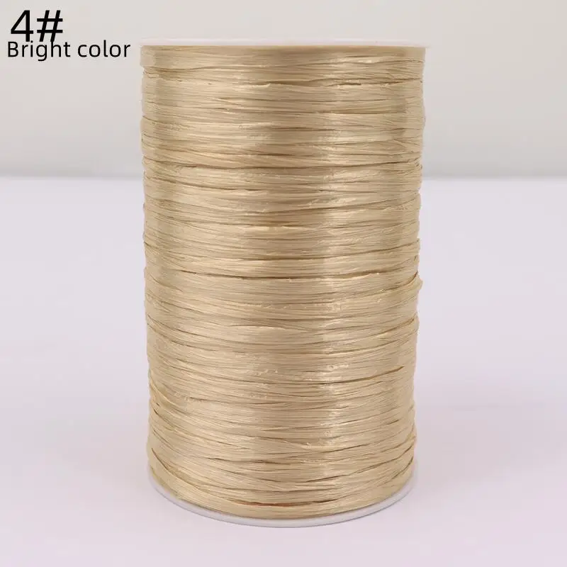 91M / 100% Natural fiber RAFFIA cotton Lafite grass Yarn summer DIY Crochet hat ,bag ,knitting yarn Home decoration - Image 5