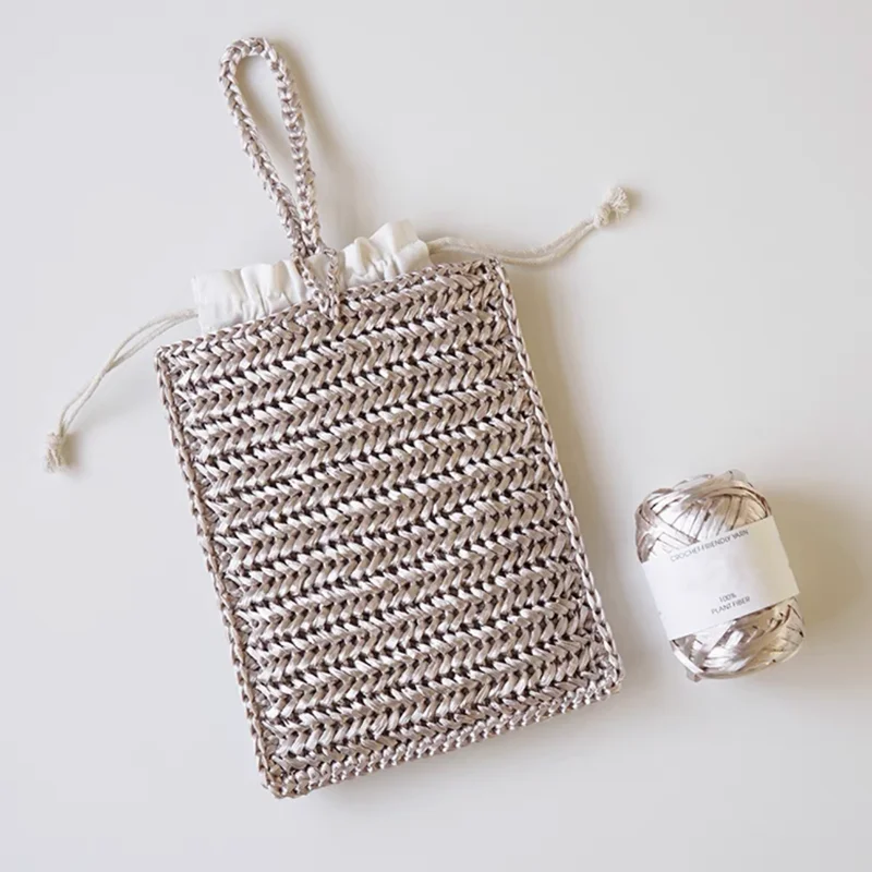 40g / 80M / Ball Summer 100% Natural Fiber RAFFIA Yarn DIY hand knitting For Beach Sun Cotton Straw Hat Bag Shoes Yarn Knitting - Image 4