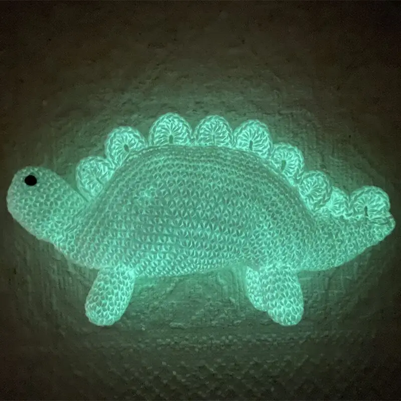 Novel Functional Yarn Glow in the Dark Polyester Luminous Chunky Yarn 2mm for Hand Knitting Carpet Sweater Hat - Image 4