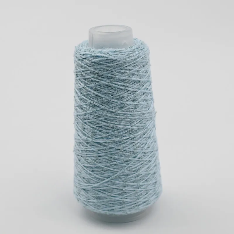 New 2mm sequin cotton yarn 50g More glitter knitting yarn used for DIY hand icrafts weaving hat blankets пряжа - Image 5